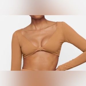 SKIMS Swim Shrug Almond Small NWT